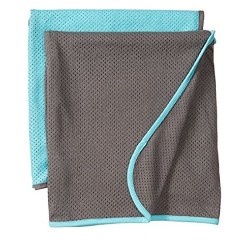 Baby K'tan Newborn Swaddle & Toddler Blanket, Teal/Charcoal