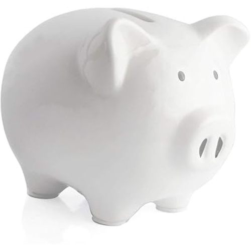 Piggy Bank,Child to Cherish Ceramic Pig Money Piggy Banks for Boys Girls Kids Blue