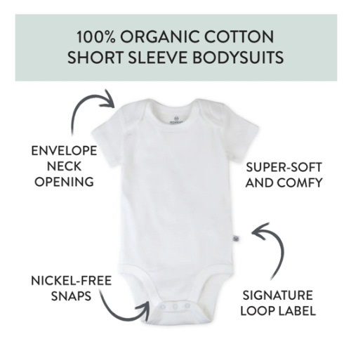 10-Pack Organic Cotton Short Sleeve Bodysuits | Honest Baby Clothing
