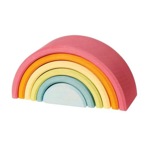 Small Pastel Wooden Rainbow | Grimm's | Oompa Toys