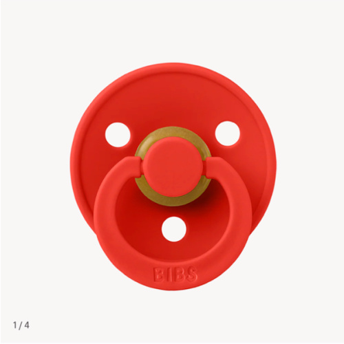 BIBS Latex Colour Pacifier - Candy Apple – Bibsworld store US