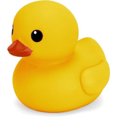 XL Jumbo Large Rubber Duck Bath Toy - No Hole Giant Duck, Waterproof Big Duckie Baby Shower Water Toy Without Hole for Kids Home, Decor, Party Gift 8-Inches (Yellow)