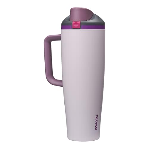 Owala FreeSip Tumbler Stainless Steel Water Bottle 40 oz Dreamy Field | Triple-Layer Insulation | Leak-Proof Lid with Push-Button | Double Threaded Lid for Left and Right-Handed Drinking