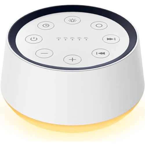 Brown Noise Sound Machine with 30 Soothing Sounds 12 Colors Night Light White Noise Machine for Adults Baby Kids Sleep Machines Memory Function 36 Volume Levels 5 Timers for Home Office Travel