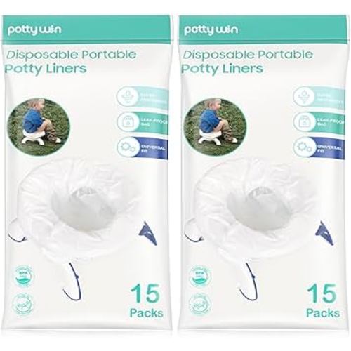 [30 Counts] Disposable Potty Liners Compatible with OXO Tot 2-in-1 Go Potty, Potty Refill Bags for Toddler Travel, Universal Potty Bags Fit Most Potty Chairs and Travel Potty
