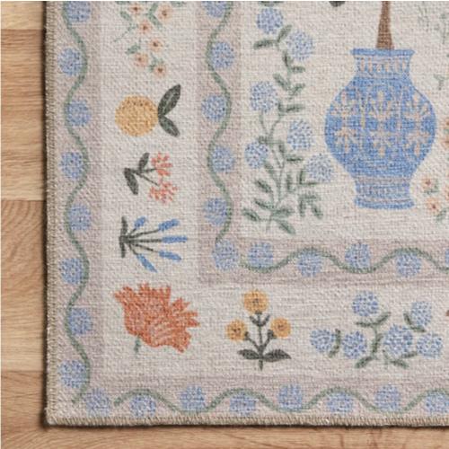 Rifle Paper Co. x Loloi Menagerie MEN-03 Camont Cream Rug