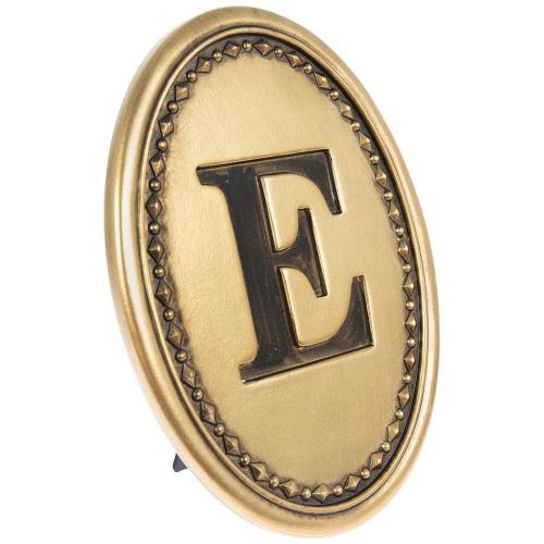 Gold Letter Oval Decor