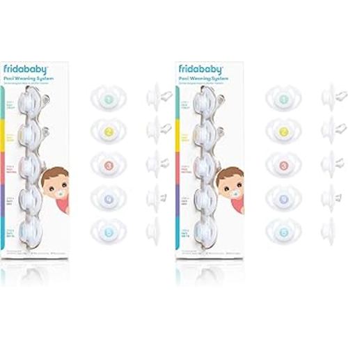Frida Baby Silicone Paci Weaning System, BPA Free, Latex Free (Pack of 2)