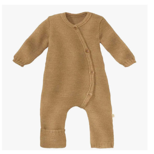 Disana Organic Merino Wool Knit Baby Coverall - Caramel – Little Zen One