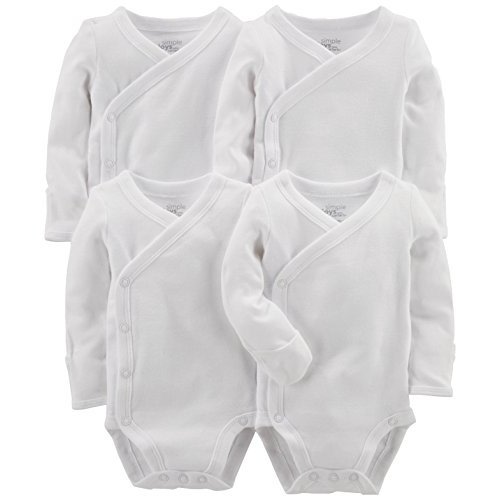 Simple Joys by Carter's Baby 4-Pack Side Snap Bodysuit