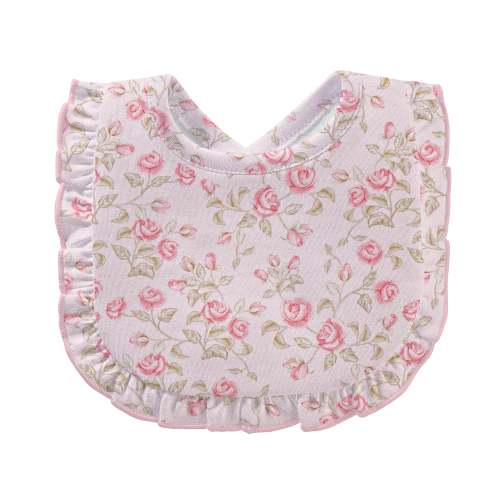 Velvet Petals Ruffle Baby Bib