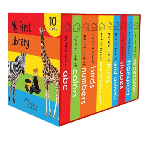 My First Library: Boxset of 10 Board Books for Kids