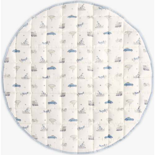 Transit Treasures, Play Mat, Blue - Gooselings Blankets & Quilts | Maisonette