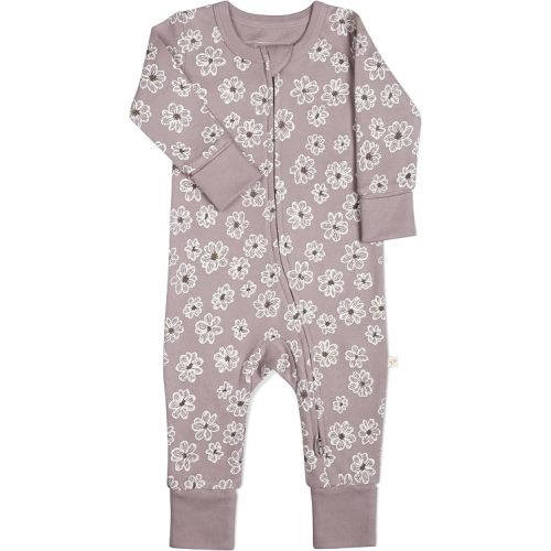 MakeMake Organics GOTS Certified Organic Baby Clothes 2-Way zip romper Footie Infant Gender Neutral Baby Boy Girls