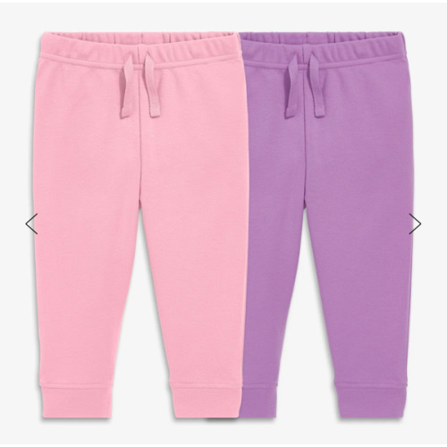 Baby organic pant 2-pack (pink/purple)
