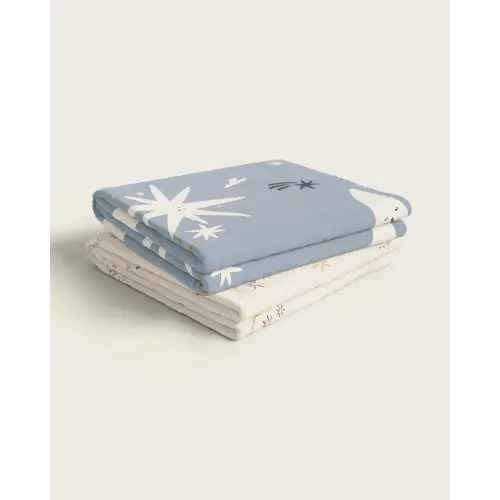 Mini Crib Sheet Set - Folk Poetry Crib Sheet Set