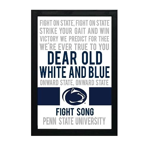Limited Edition Penn State Fight Song Poster - Fight On State Print Art - Gifts for Penn State Fans - 13x19" (No Frame)