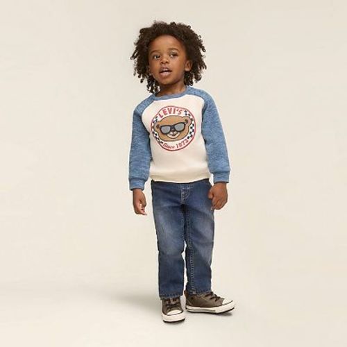 Baby & Toddler Boys Levi's® Moto Crewneck Sweatshirt & Jeans 2-Piece Set