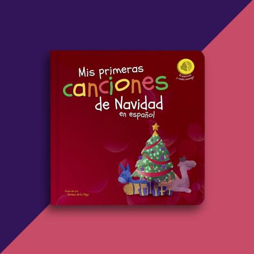 Spanish Christmas Songs Board Book | Bilingual Holiday Music