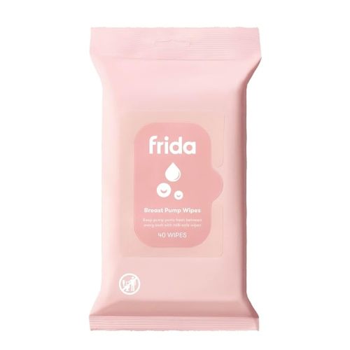 Frida Mom Breast Pump Wipes, Multi-Surface Cleaner, Travel Essentials, 40ct