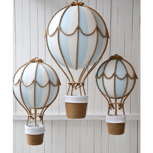 Set of 3 hot air balloons nursery decor (size S, M and L) w/ lights