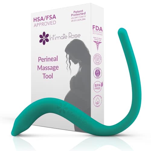 Perineal Massage Tool with 10 Vibration Modes: Designed for Labor and Delivery Essentials - Used During Pregnancy, Labor Prep, Third Trimester, and Postpartum - A Maternity Must Have by Intimate Rose
