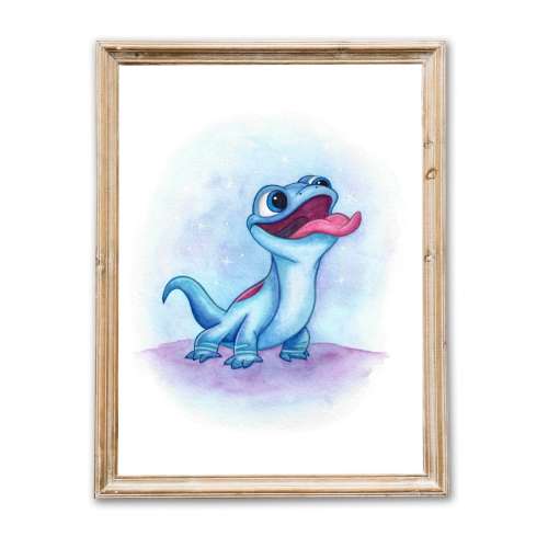 Frozen 2 - Bruni - Watercolor Painting - PRINT