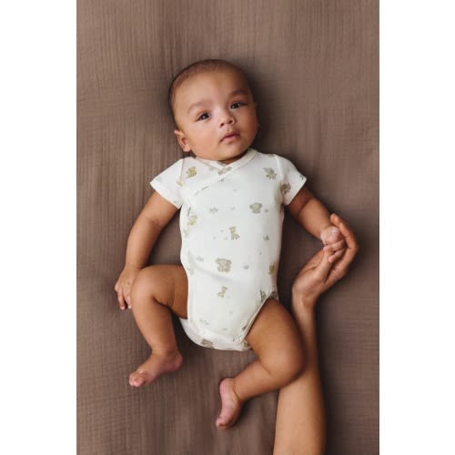 3-pack Wrapover Bodysuits, Newborn