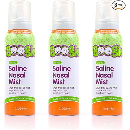 Boogie Mist Baby Saline Nasal Spray, Nasal Decongestant