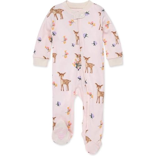 Amazon.com: Burt's Bees Baby Baby Girls' Sleep and Play Pajamas, 100% Organic Cotton One-Piece Romper Jumpsuit Zip Front Pjs: Clothing, Shoes & Jewelry