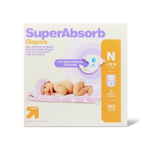 Disposable Diapers Pack - up&up™, Size: Newborn