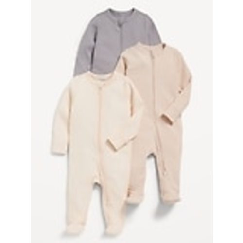 2-Way-Zip Sleep & Play Footed One-Piece 3-Pack for Baby | Old Navy
