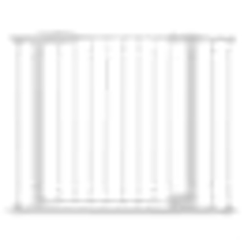 Toddleroo by North States 40.5-in x 30-in Pressure Mounted White Metal Safety Gate 5336 at Lowes.com