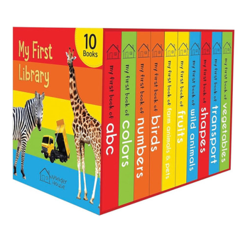 My First Library: Boxset of 10 Board Books for Kids