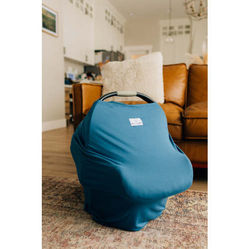 Nursing + Car Seat Cover, Indigo Blue