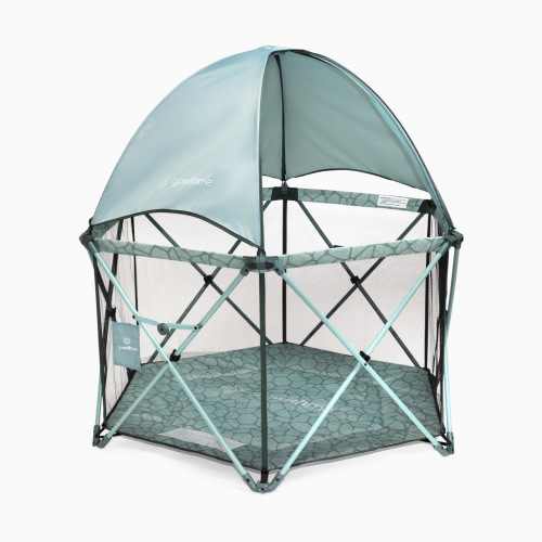 Baby Delight Go With Me Eclipse Deluxe Portable Playard - Garden Green