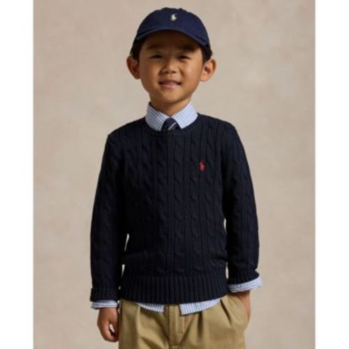 Boys 2-7 Cable-Knit Cotton Sweater