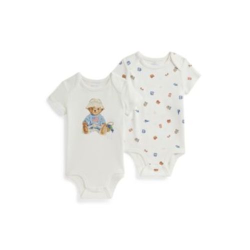 Baby Girls' Printed Short-Sleeve Bodysuit, 2-Piece Set