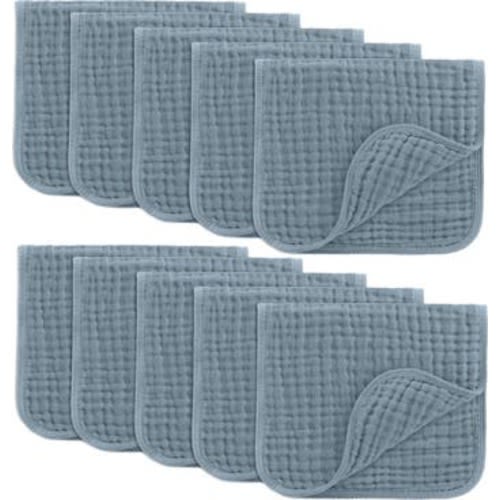 Muslin Burp Cloths - Pack of 10