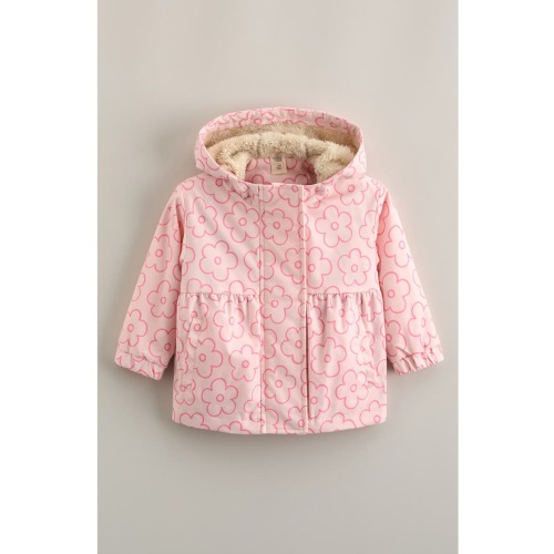 High Pile Fleece Lined Hooded Jacket