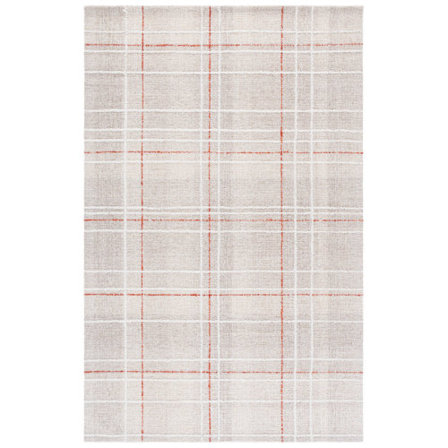 Rosalind Wheeler Genre 503 Hand Tufted 80% Wool; 20% Cotton Plaid Rug | Wayfair