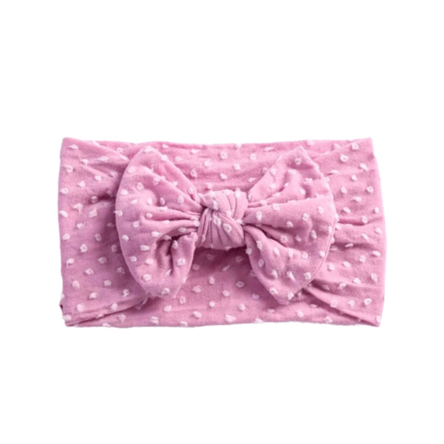 Dotty Bow, Orchid Pink