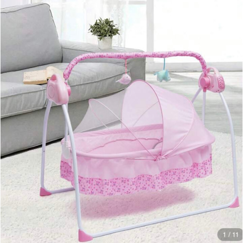 ONEUTRALON Multi-Purpose Multi-Horse Cradle With Music, Bluetooth And 5 Swing Speeds - Portable Cradle For Babies Up To 18 Months To Sleep And Play In Home And Garden