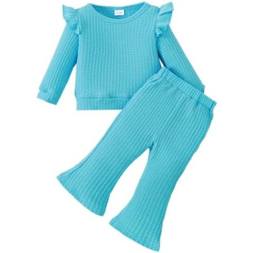 Weebaby Toddler Girl Clothes Infant Girl Sweatsuit Baby Pant Set Outfits Fall Winter Clothing Little Clothes for Girl