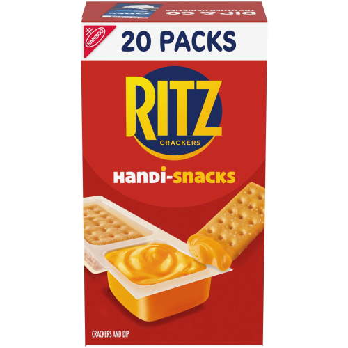 Handi-Snacks RITZ Crackers 'N Cheesy Dip Snack Packs, 20 Snack Packs