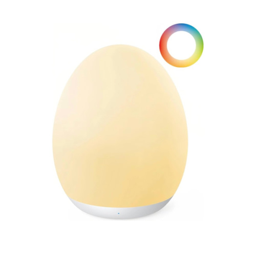 JolyWell Night Light for Kids, Baby Night Light with 7 Colors Changing Mode & Stepless Dimming, Nursery Night Light BPA Free,Rechargeable Egg Night Light for Breastfeeding 1h Timer & Touch Control