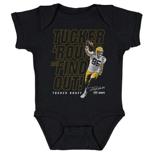 Tucker Kraft Baby Clothes | Green Bay Football Kids Baby Onesie | 500 Level – 500 LEVEL