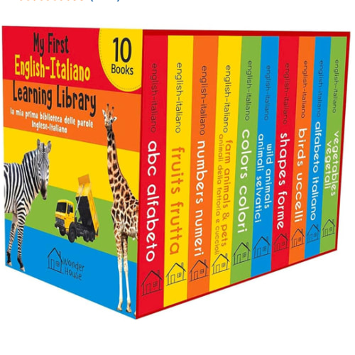 My First English-Italian Learning Library (la mia prima biblioteca delle parole Inglese-Italiano) : (Italian Edition)