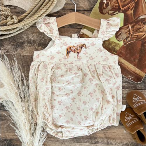 The Good Horse Pink Floral Romper
