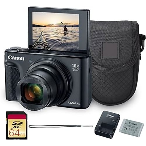 Canon PowerShot SX740 HS 20.3MP Digital Camera Bundle